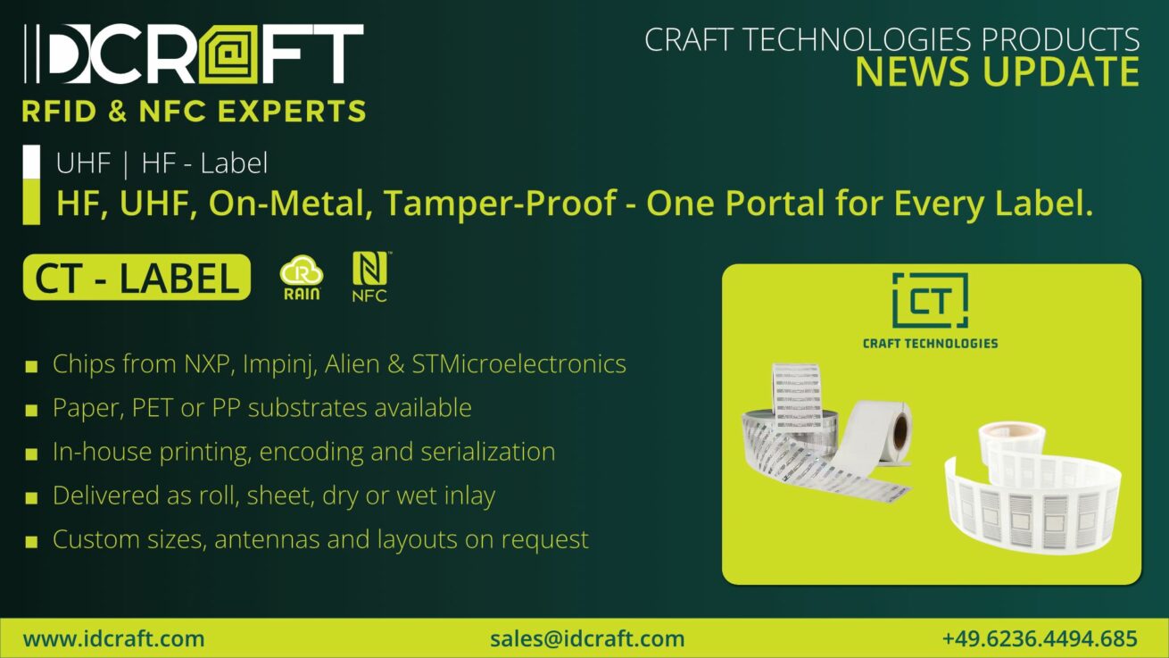IDCRAFT launcht Etiketten-RFID.de – die neue Anlaufstelle für personalisierte RFID Etiketten & Label
