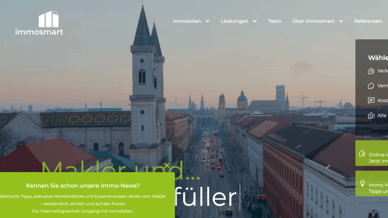 Immosmart GmbH – Ihr Immobilienmakler München für Verkauf & Bewertung