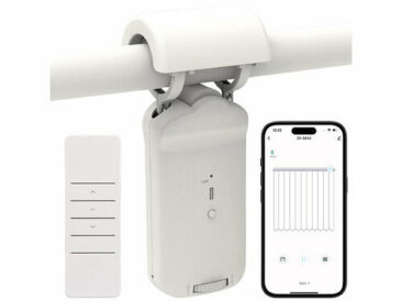 Luminea Home Control Smarter 3in1-Vorhangmotor