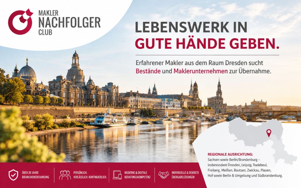 Maklerbestand verkaufen im Raum Sachsen