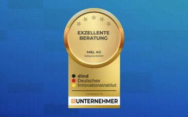 M&L AG erhält Auszeichnung „Exzellente Beratung“ des Deutschen Innovationsinstituts.