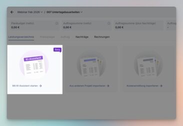 Phase0 AVA erstellt Leistungsverzeichnisse mit KI