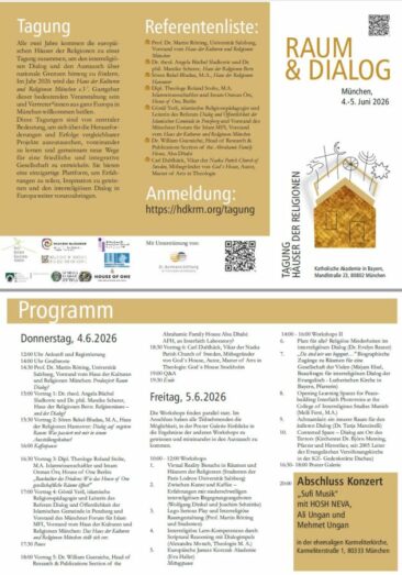 Raum & Dialog – München wird zum Zentrum des interreligiösen Austauschs in Europa