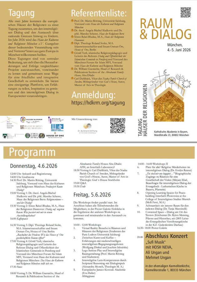 Raum & Dialog – München wird zum Zentrum des interreligiösen Austauschs in Europa