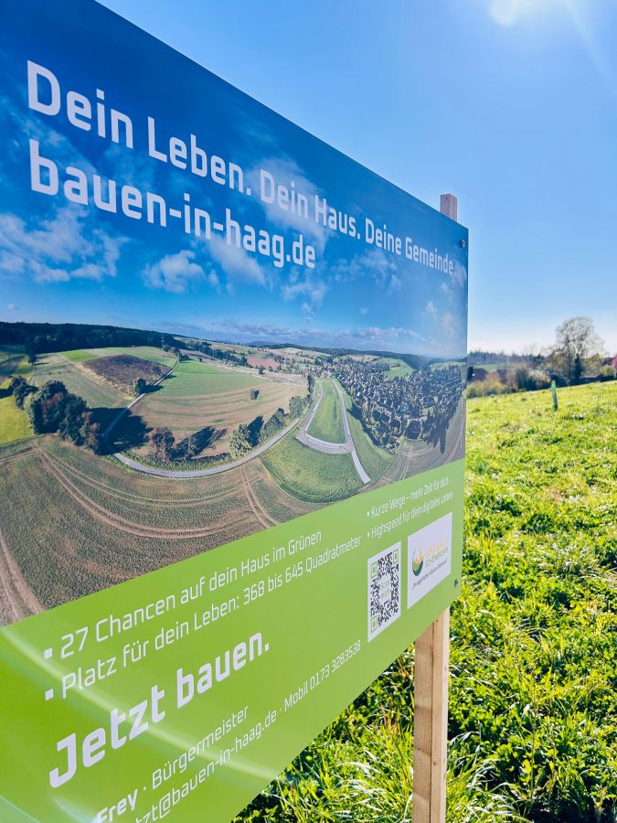 Schönbrunn: Erstes Grundstück im Baugebiet „Im Viertel III“ in Haag verkauft