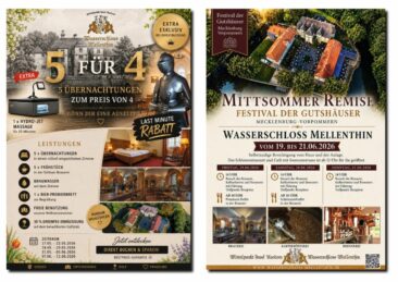 Sommerstart auf Usedom: Genuss-Highlights im Schloss