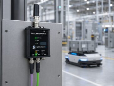 STRATUM 9 bringt erstes industriell einsetzbares DECT NR+ Gateway für mobile Echtzeitanwendungen auf den Markt