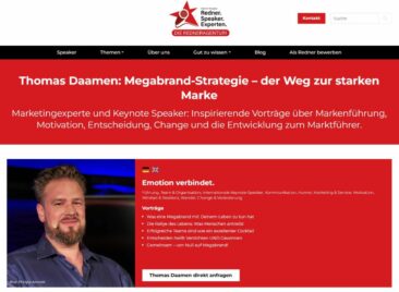 Verbindung mit Herzblut: „Redner-Speaker-Experten“ und Markenexperte Thomas Daamen setzen auf Love Brands!