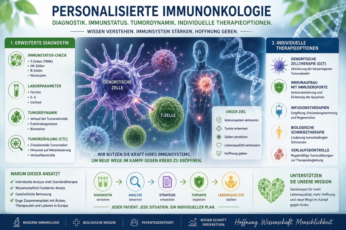 Warum Diagnostik, Immunstatus und Tumordynamik vor einer personalisierten Immuntherapie entscheidend ist.