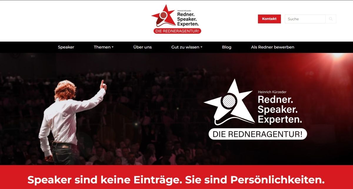 Website-Relaunch: Speaker-Suche mit Heinrich Kürzeder leicht gemacht