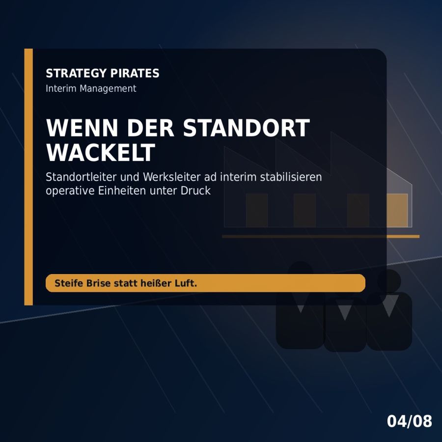 Wenn der Standort wackelt