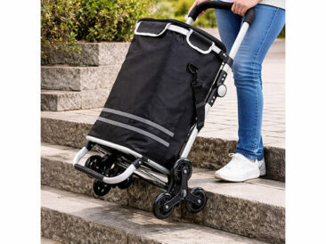 Xcase Klappbarer Treppensteiger-Einkaufstrolley mit Kühlfach
