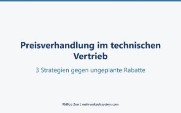 70% der Vertriebsteams improvisieren Preisverhandlungen “ Philipp Zurr zeigt 3 Strategien