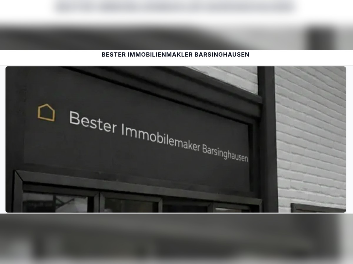 Bester Immobilienmakler Barsinghausen: Maklerqualität beim Verkauf zählt