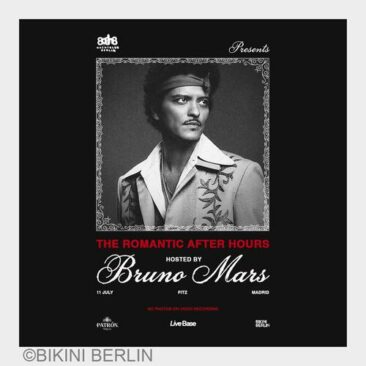 BRUNO MARS LIVE IM 808: BIKINI BERLIN LÄDT ZU VERANSTALTUNG