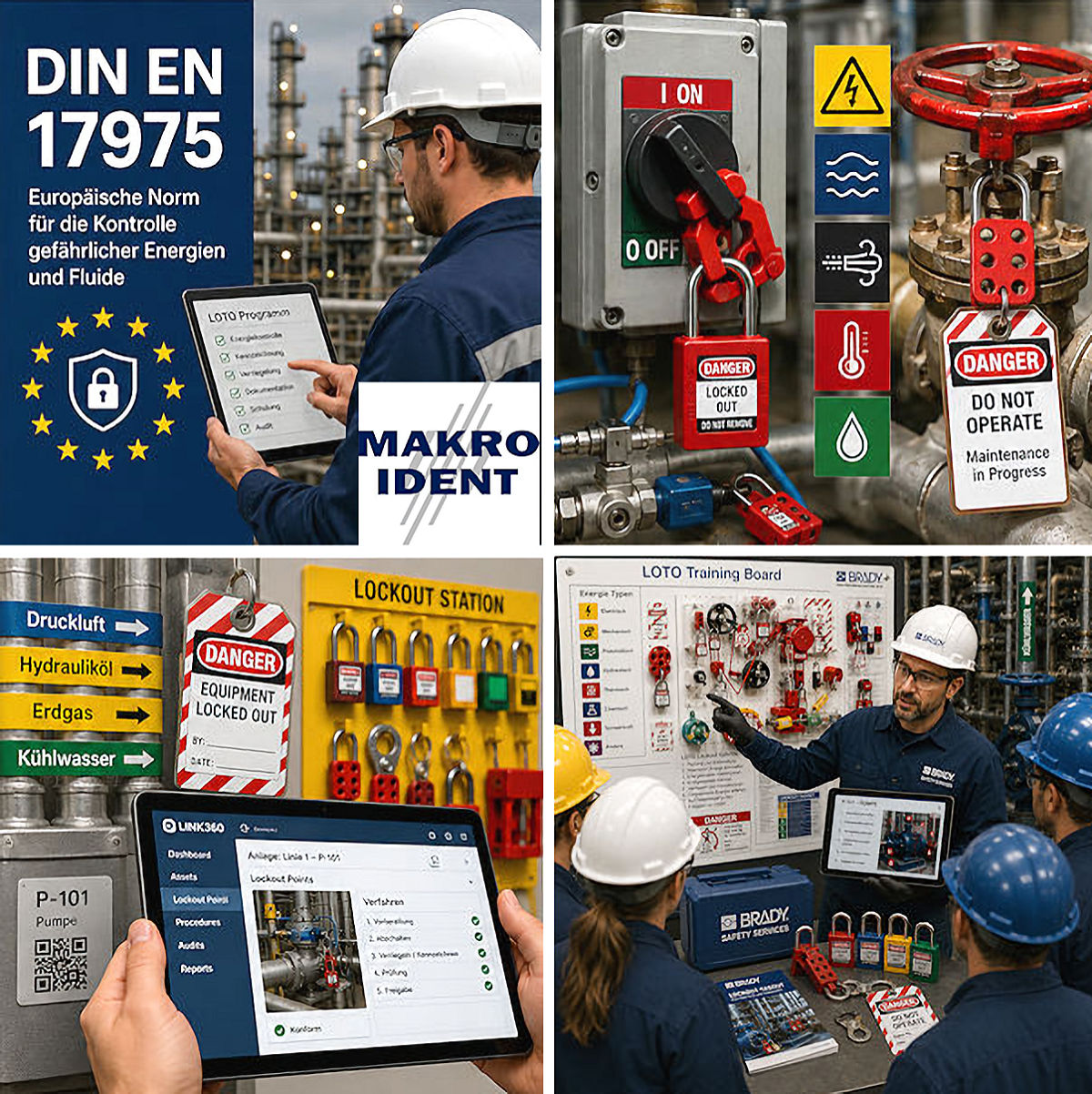 DIN EN 17975: Neue LOTO-Norm für sichere Energietrennung