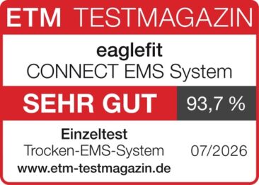 eaglefit CONNECT EMS „sehr gut“ (93,7 %) im ETM-Test 2026
