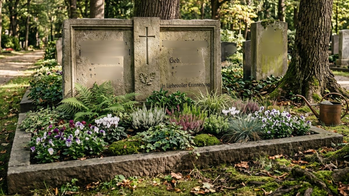 Ein Denkmal der ewigen Verbundenheit: Wie in Bergen (Frankfurt) ein Doppelgrabstein Familiengeschichte erzählt