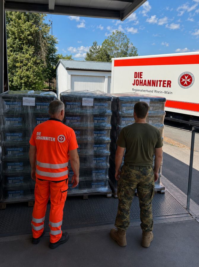 Einsatzverpflegung und Trinkwasser für Hilfskräfte in Venezuela