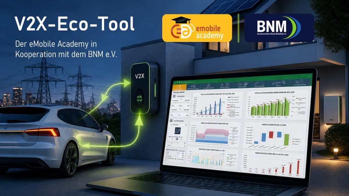 Flotten unter Strom: eMobile Academy startet kostenlose Testversion des V2X-Eco-Tools