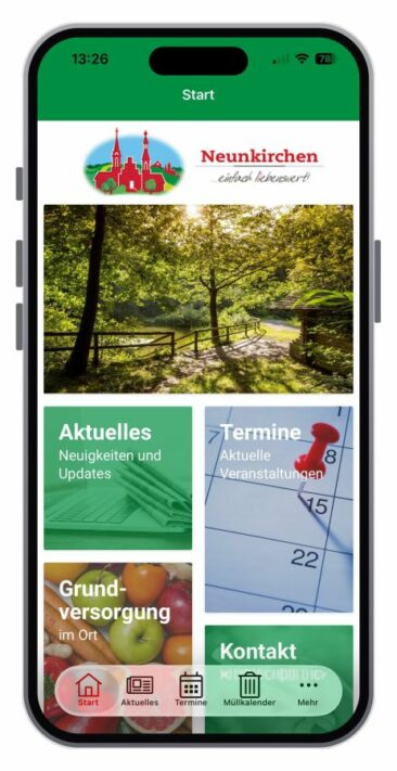 Gemeinde Neunkirchen startet eigene Bürger-App mit Leinberger Media aus Schönbrunn