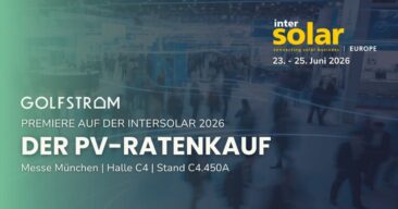 Golfstrom auf der Intersolar Europe 2026: Premiere für den Ratenkauf für Solaranlagen