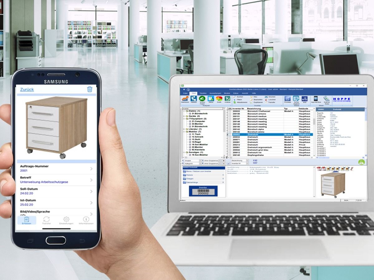 Hoppe Unternehmensberatung „Inventarsoftware 2026“: Digitale Inventarverwaltung mit App-Anbindung