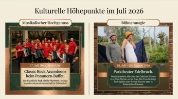 Juli-Highlights auf Wasserschloss Mellenthin