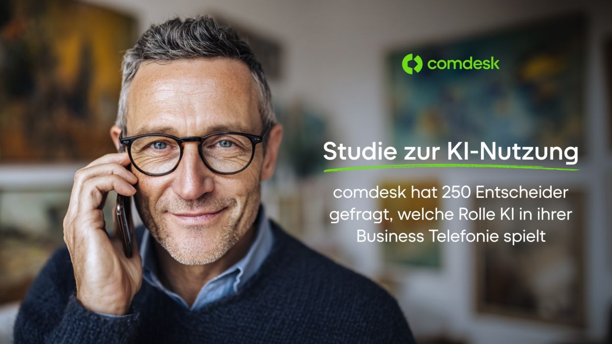 KI-Nutzung in der Business-Telefonie: comdesk-Studie zeigt, wo der deutsche Mittelstand wirklich steht