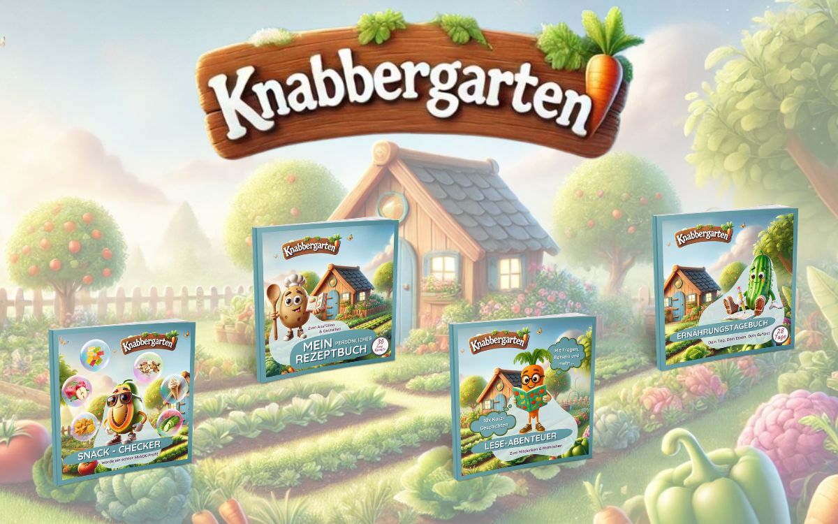 Kinderbücher zum Mitmachen: Wie Knabbergarten Kindern Obst und Gemüse spielerisch näherbringt