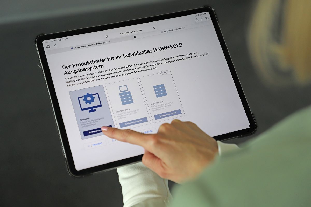 Mit wenigen Klicks zum passenden HK-MAT Ausgabesystem