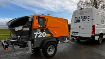 Mobiler Beton-Pumpen-Service löst Baustellenprobleme in engen Lagen