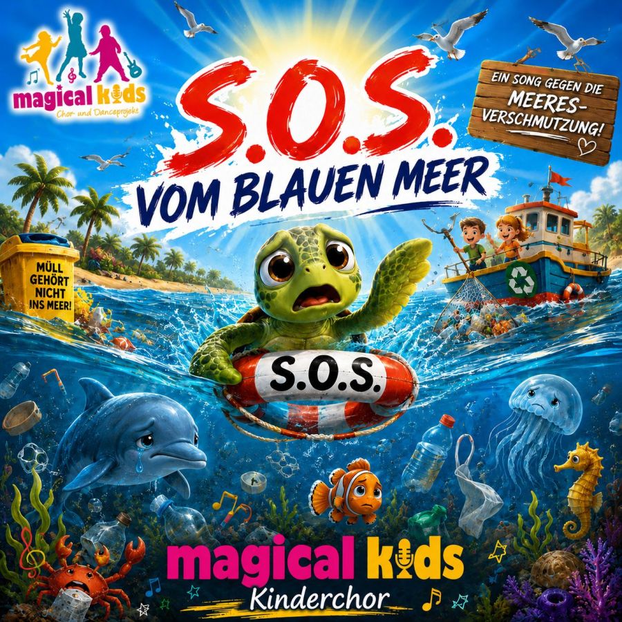 Nach großen Bühnenmoment mit Rolf Zuckowski: Magical Kids veröffentlichen „S.O.S. vom blauen Meer“