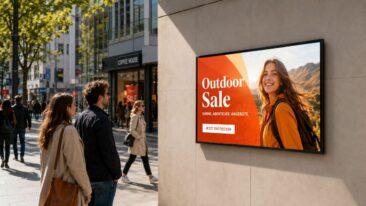 Outdoor Displays: Warum wetterfeste Digital Signage im Außenbereich immer wichtiger wird