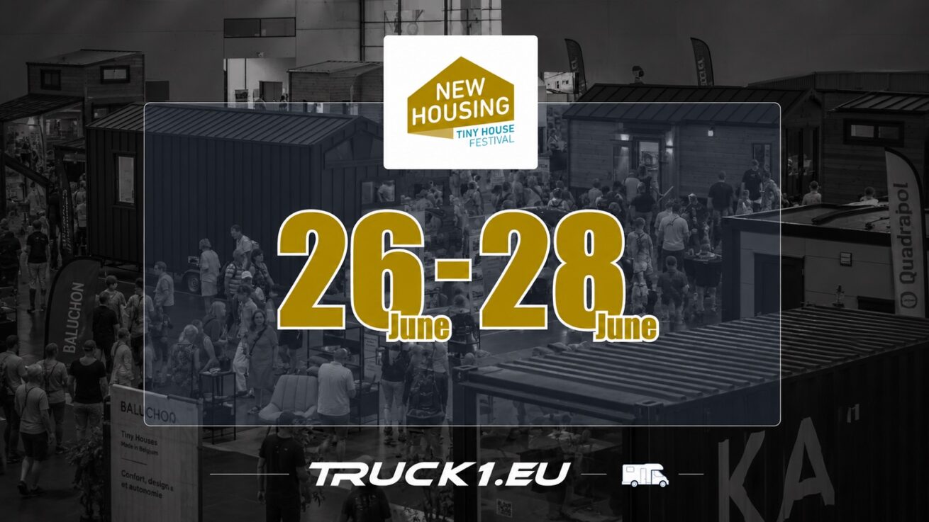 Partnerschaft von Truck1 und New Housing 2026: Effiziente Logistik für die Branche der mobilen Architektur