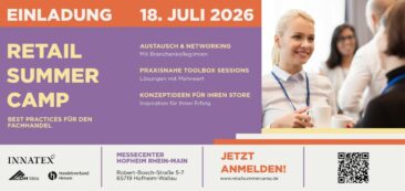 Premiere auf der INNATEX 58: Retail Summer Camp bietet stationären Händlern praxisnahe Lösungen