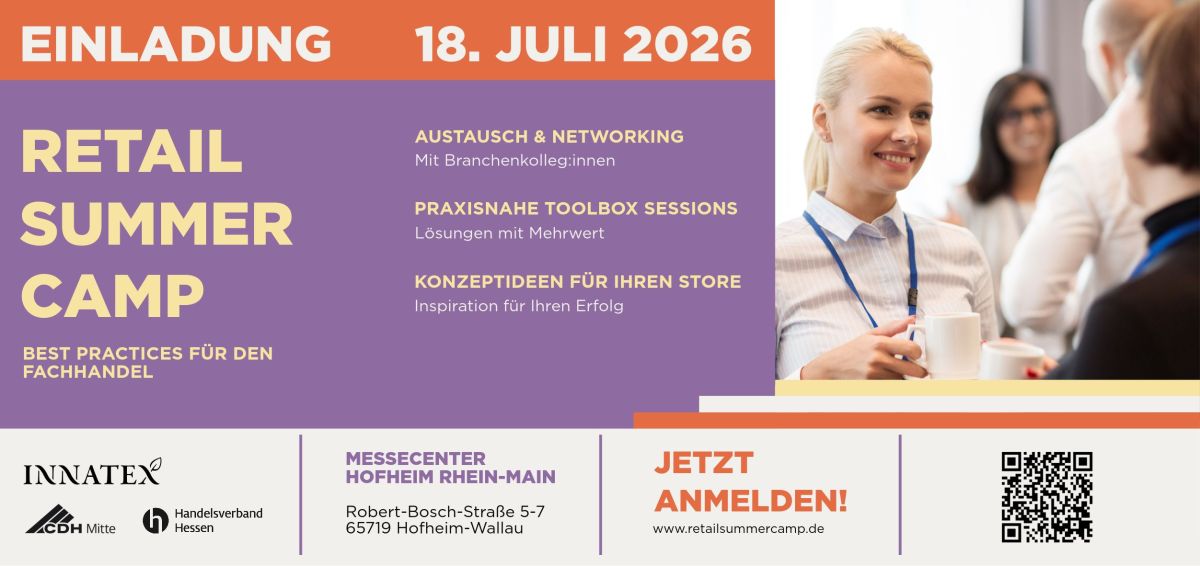Premiere auf der INNATEX 58: Retail Summer Camp bietet stationären Händlern praxisnahe Lösungen