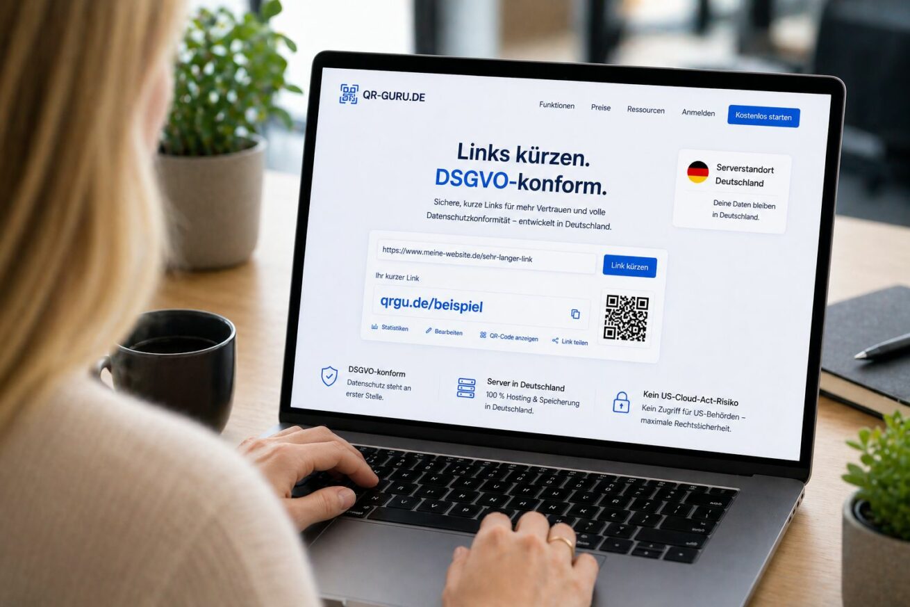 QR-Guru startet: DSGVO-konforme QR-Codes und Kurzlinks mit Serverstandort Deutschland