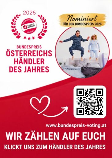 QUQON für Österreichs Händlerpreis 2026 nominiert: Kremser Schlafmarke ruft zur Abstimmung auf