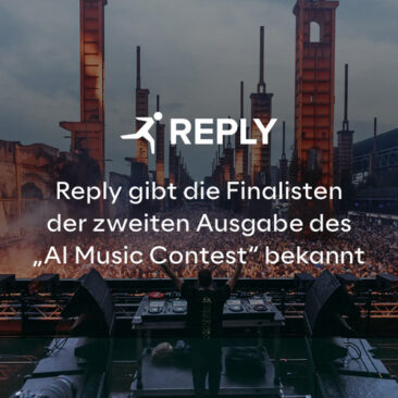Reply gibt die Finalisten der zweiten Ausgabe des „AI Music Contest“ bekannt – internationaler Wettbewerb verbindet KI und Live-Performance