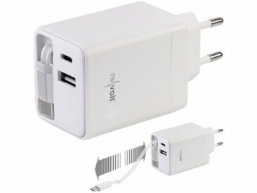 revolt USB-GaN-Netzteil mit 2x USB-C und 1x USB-A