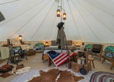 Revolutionäres Glamping in den Blue Ridge Mountains in Virginia