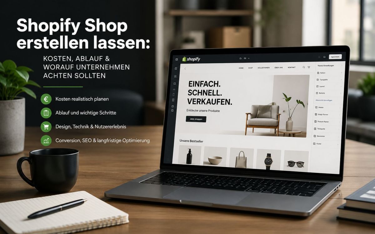Shopify Shop erstellen lassen: Kosten, Ablauf und worauf Unternehmen achten sollten
