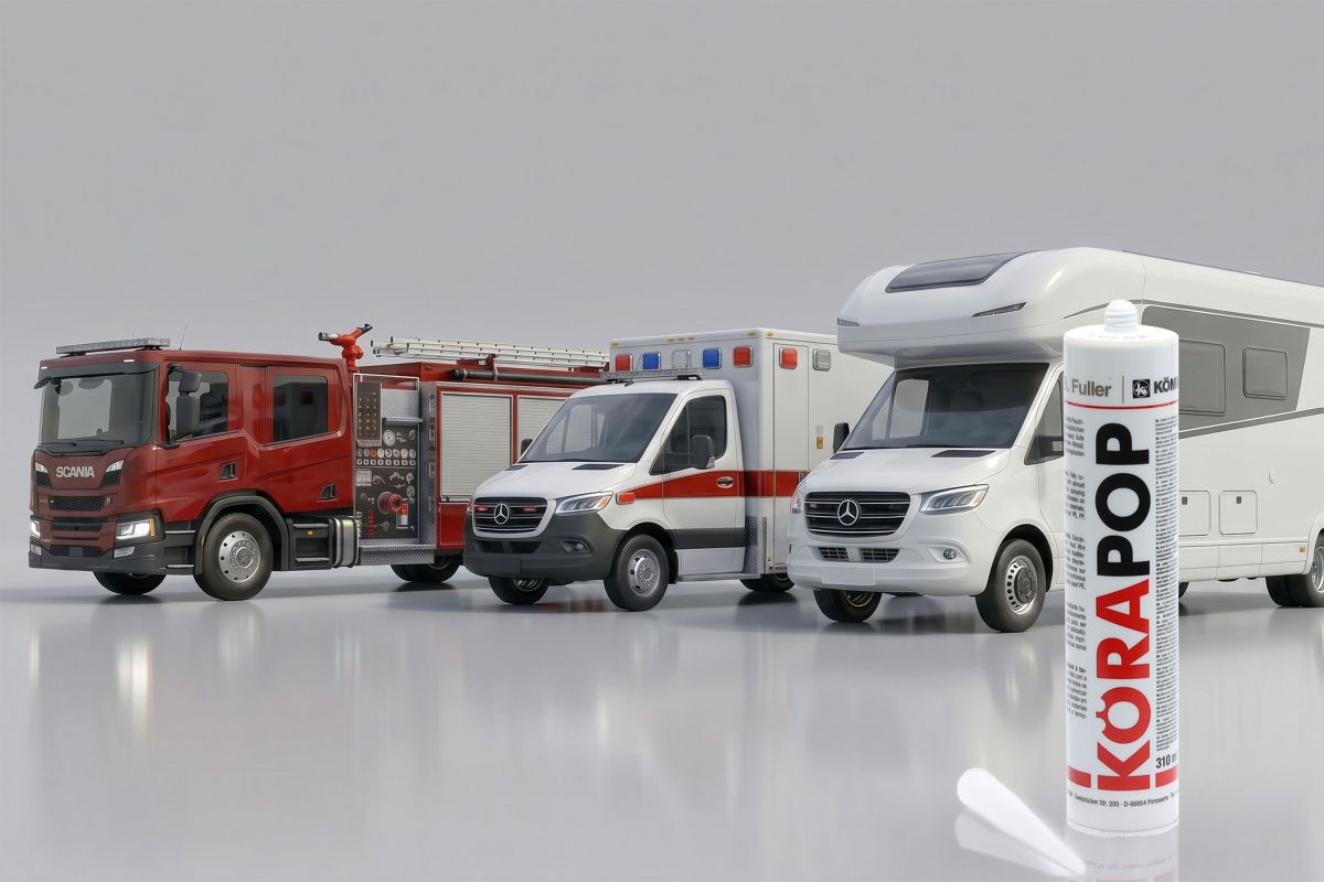 Sonderfahrzeug- und Caravan-Bau: Leistungsstarke Kleb- und Dichtlösungen für Fahrzeuge mit Spezialauftrag