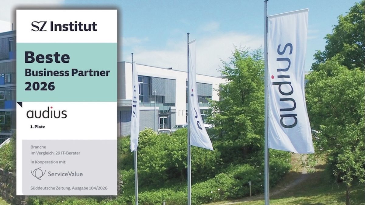 SZ Institut: audius ist Deutschlands bester IT-Berater
