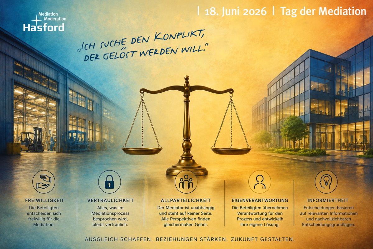 Tag der Mediation am 18. Juni – Wirtschaftsmediation frühzeitig einsetzen?