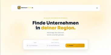 telefonbuchONLINE.at verbindet Österreich mit lokalen Betrieben