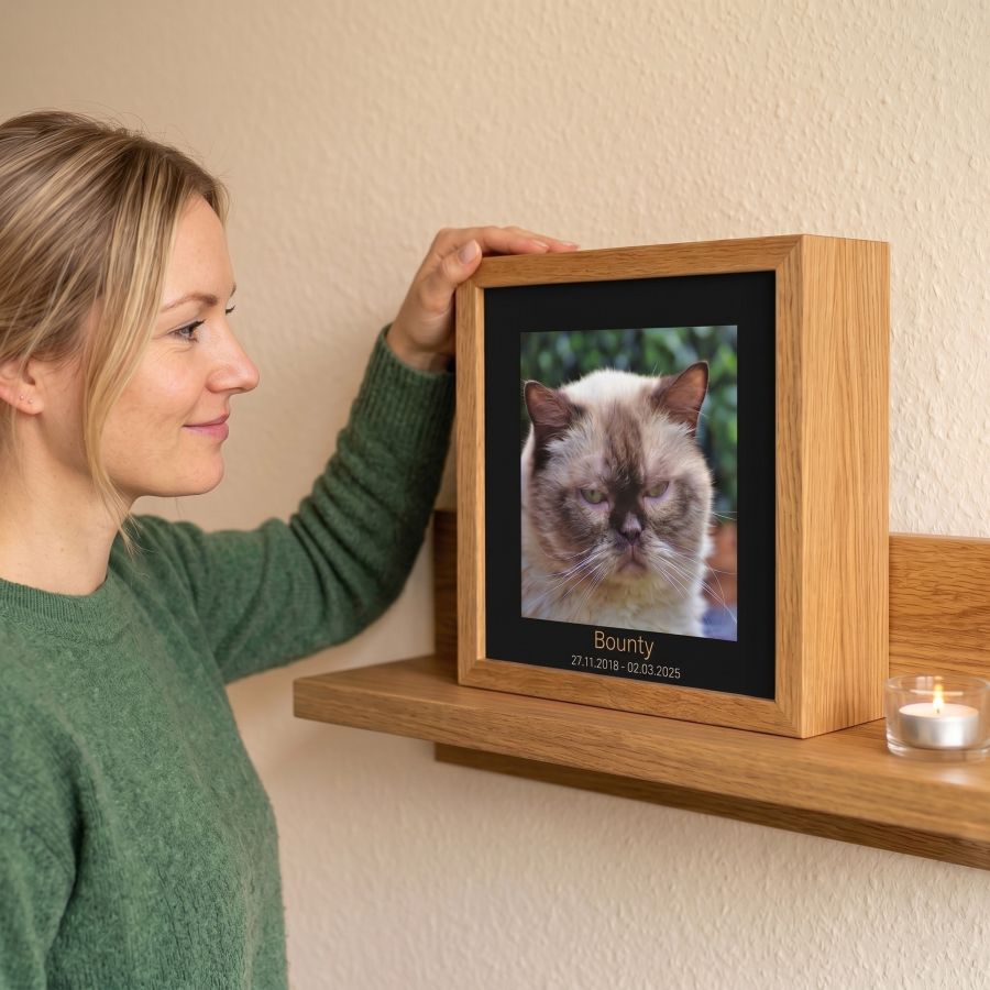 Trauer trifft Handwerkskunst: tierrahmenurne.de startet mit Fine-Art-Gedenkrahmen von PIXOprint