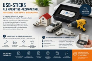 USB Sticks bedrucken als effektive Werbelösung für moderne Marketingkampagnen