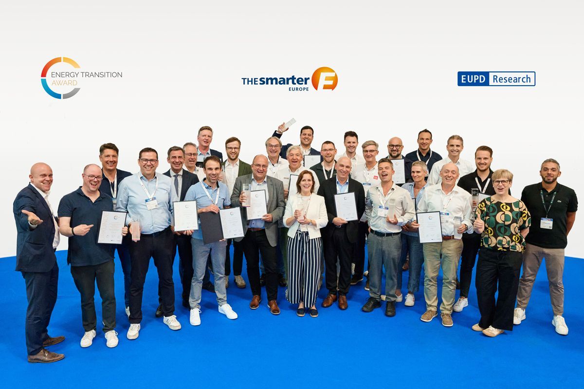 Verleihung des 10. Energiewende Awards von EUPD Research und The smarter E Europe an Energieversorger